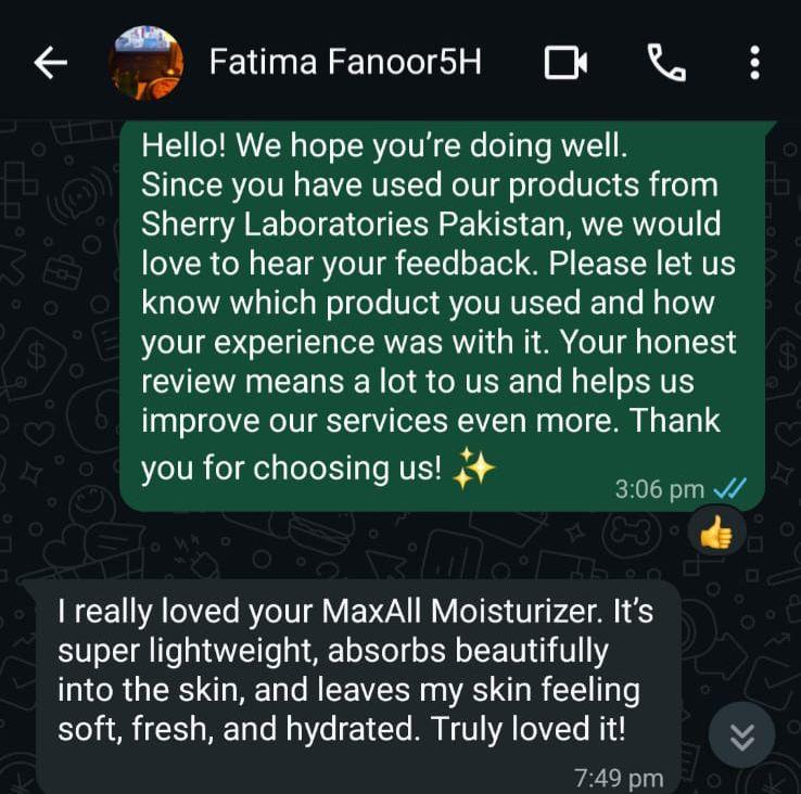 Original customer message about MAXALL